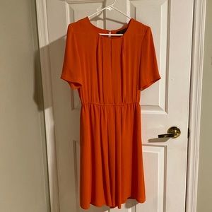BCBGMAXAZRIA dress. Knee length, orange, xs
